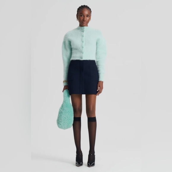 Scanlan Theodore Dresses & Skirts - NWT [$400] Scanlan Theodore Classic Navy A-Line Skirt. size Small